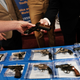 Guns are displayed on a table during a gun buy-back event at a church in Staten Island on April 24, 2021, in New York City.